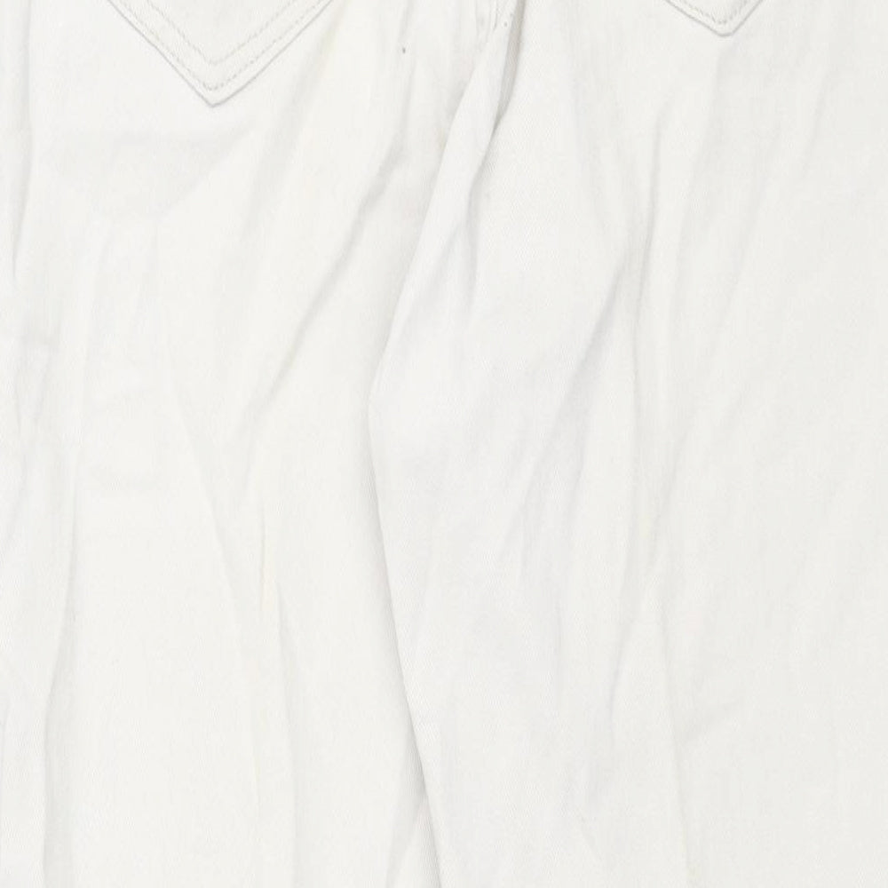 Lee Mens Ivory Cotton Straight Jeans Size 30 in L30 in Regular Zip