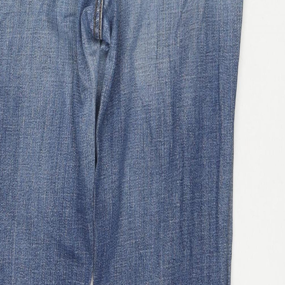 Levi's Womens Blue Cotton Bootcut Jeans Size 28 in L27 in Regular Zip