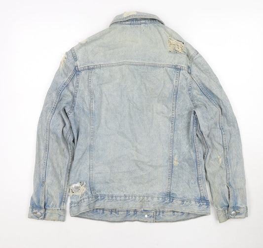 New Look Womens Blue Jacket Size 8 Button