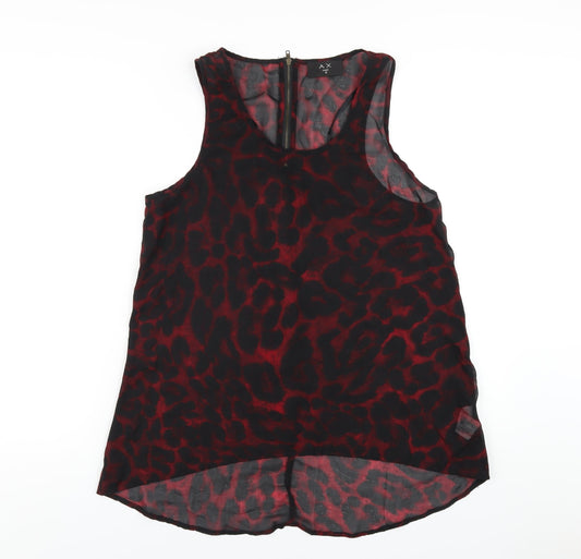 Womens UK Size 12 AX Paris Red Polyester Tank