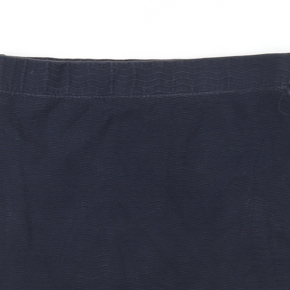 Jack Wills Womens Blue Cotton Mini Skirt Size 10
