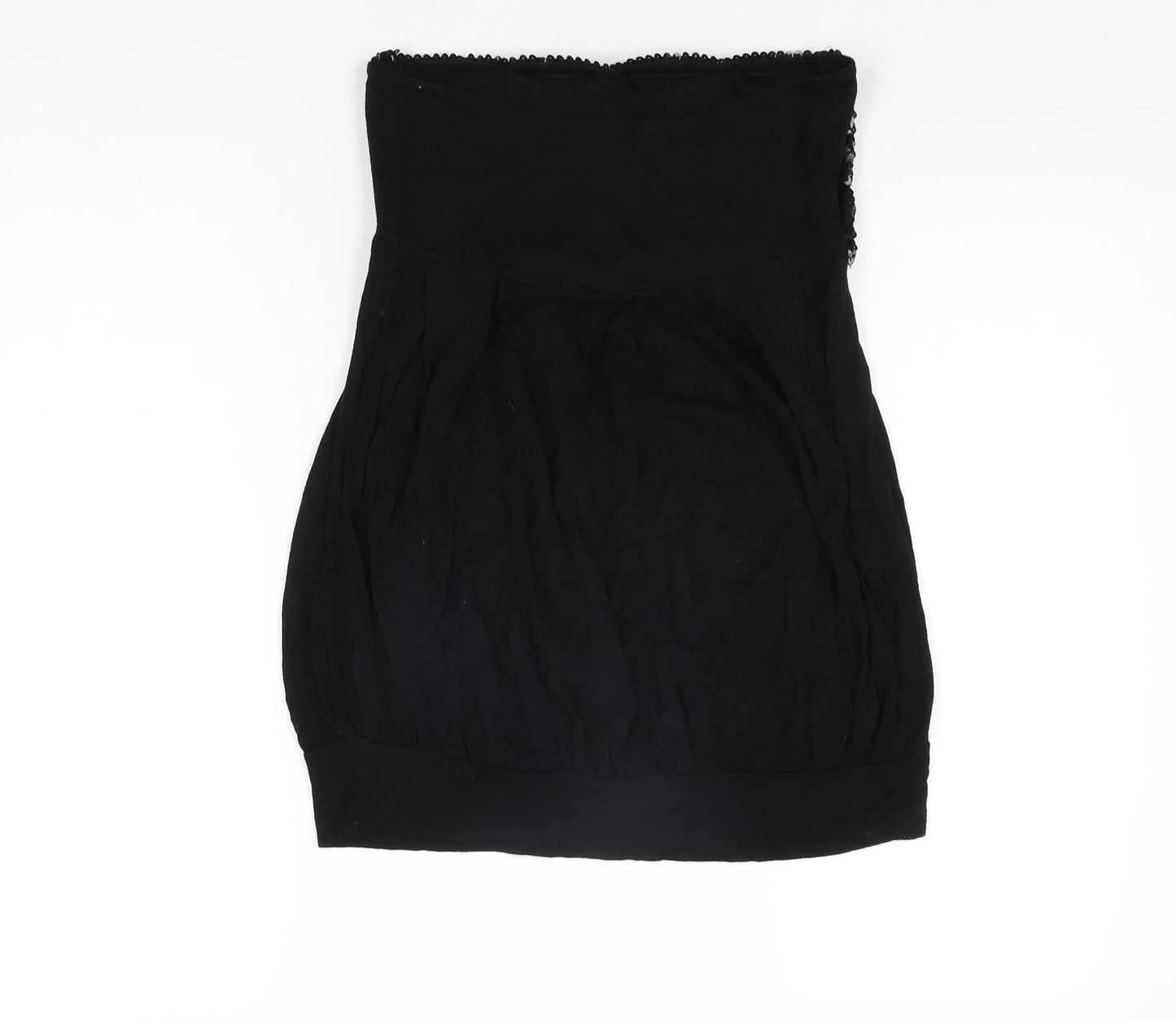 Therapy Womens Black Viscose Basic T-Shirt Size 12 Off the Shoulder - Sequins