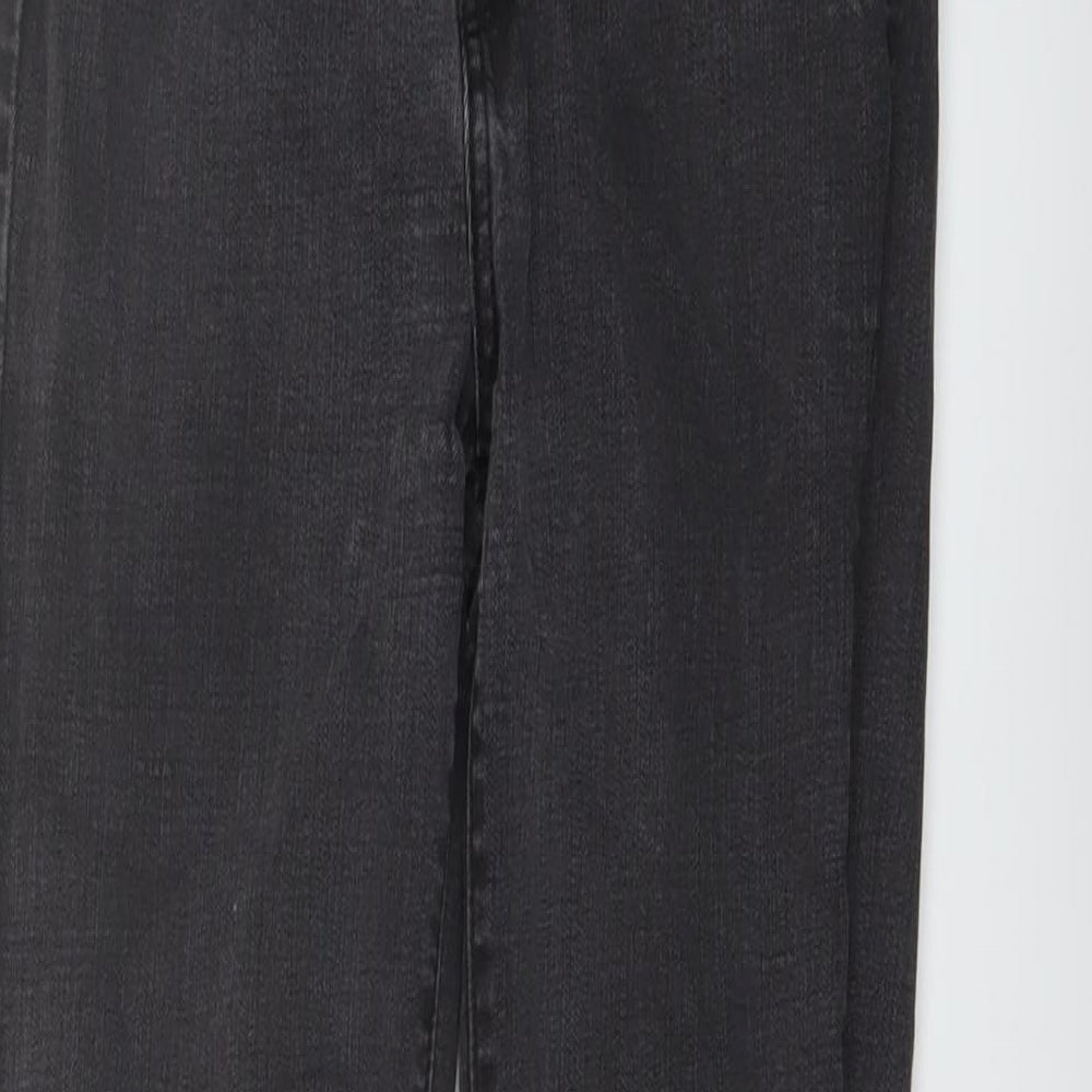 Levi's Womens Grey Cotton Skinny Jeans Size 24 in L30 in Regular Button