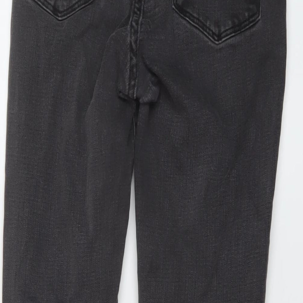 Levi's Womens Grey Cotton Skinny Jeans Size 24 in L30 in Regular Button