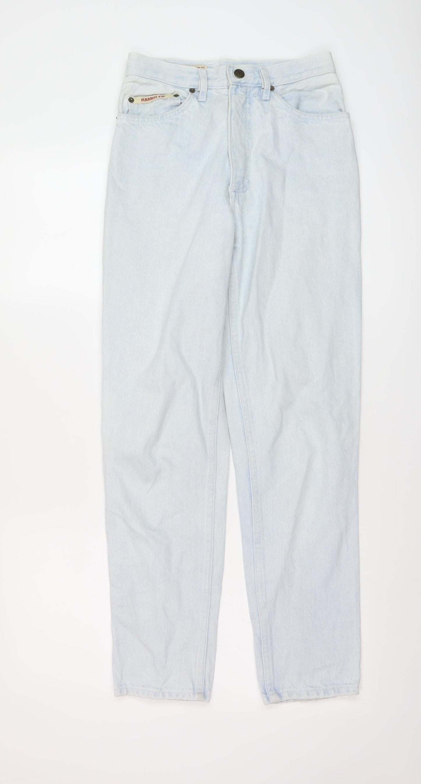 Rambler Womens Blue Cotton Mom Jeans Size 24 in L28 in Regular Button