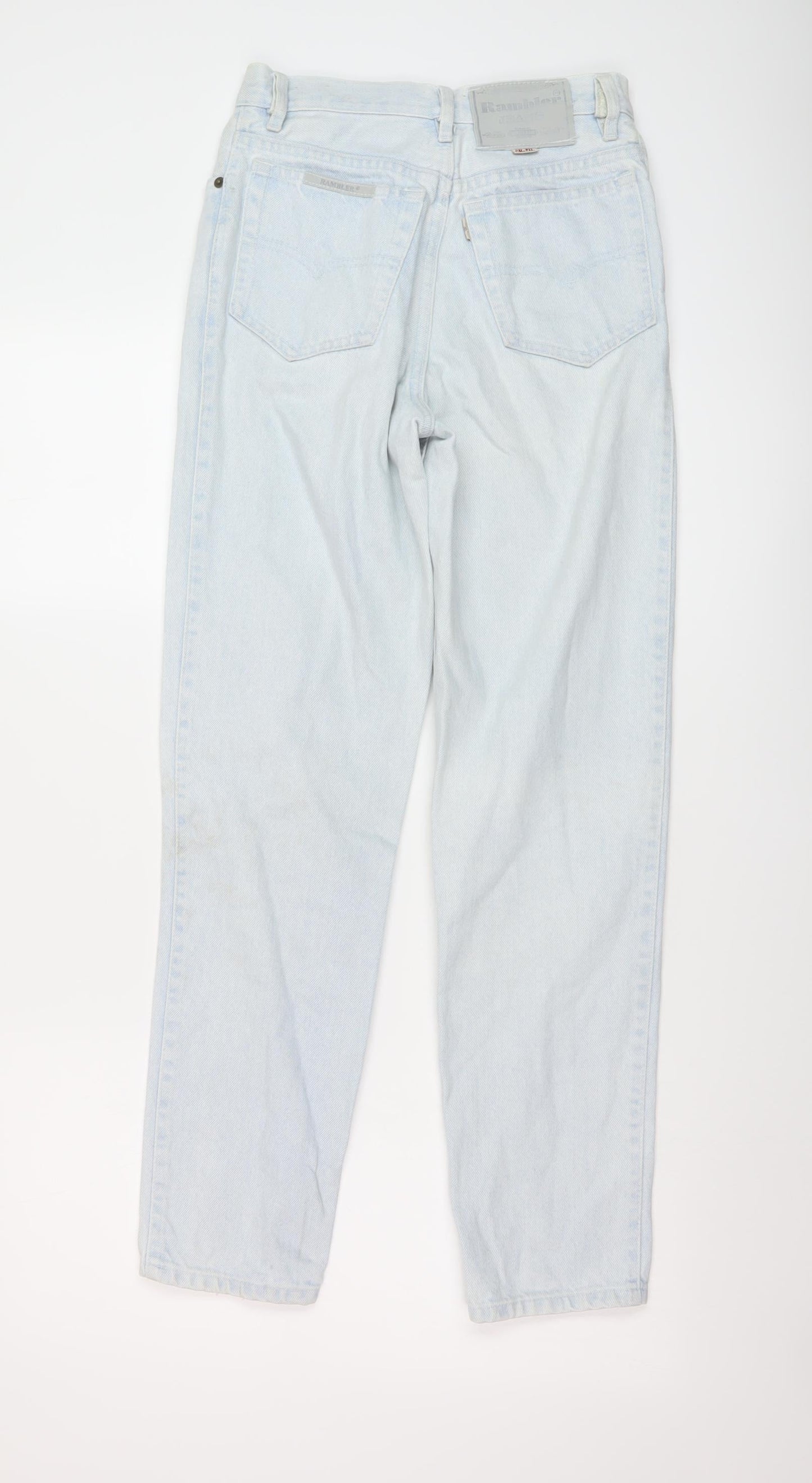 Rambler Womens Blue Cotton Mom Jeans Size 24 in L28 in Regular Button