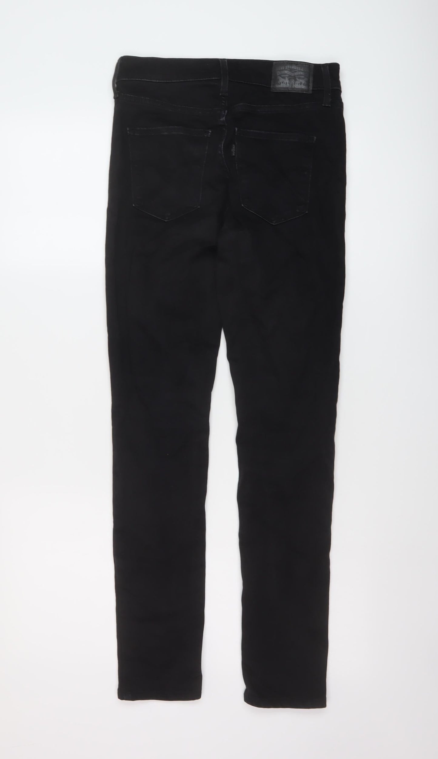 Levi's Womens Black Cotton Skinny Jeans Size 27 in L29 in Regular Button