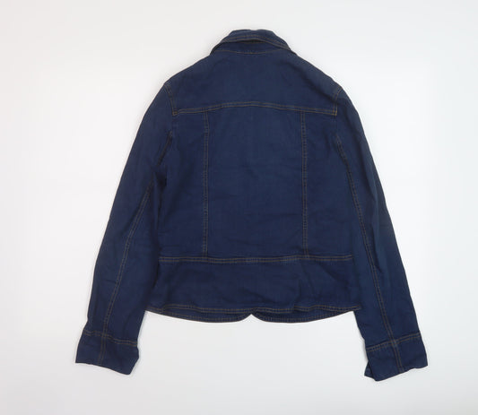 Marks and Spencer Womens Blue Jacket Size 10 Button