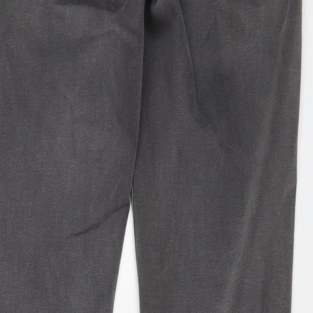 Levi's Womens Grey Cotton Straight Jeans Size 32 in L30 in Slim Zip