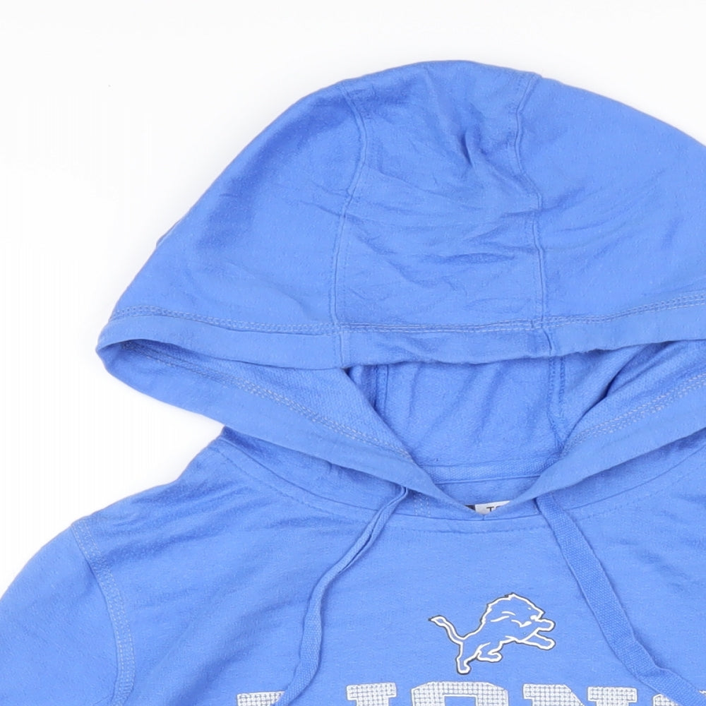 NFL Womens Blue Cotton Pullover Hoodie Size M Pullover - Lions Football