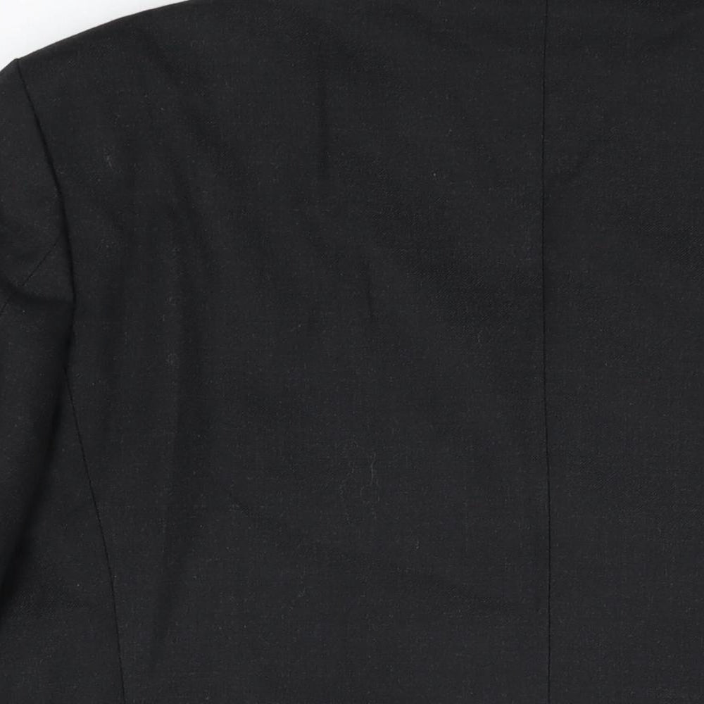 Diplomat Mens Black Polyester Jacket Suit Jacket Size 42 Regular