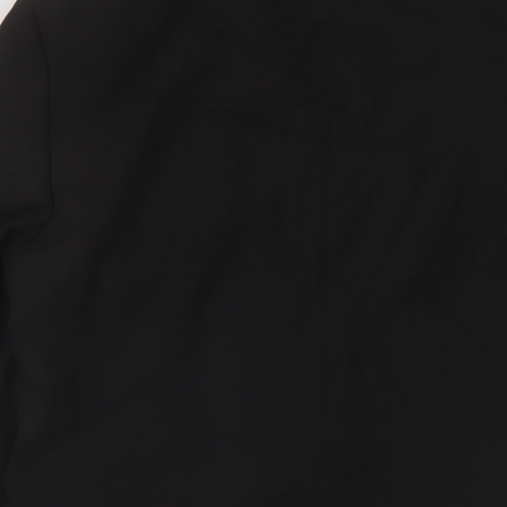 Marks and Spencer Mens Black Polyester Jacket Suit Jacket Size 38 Regular