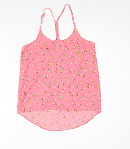 Womens UK Size S Brave Soul Pink Polyester Blouse