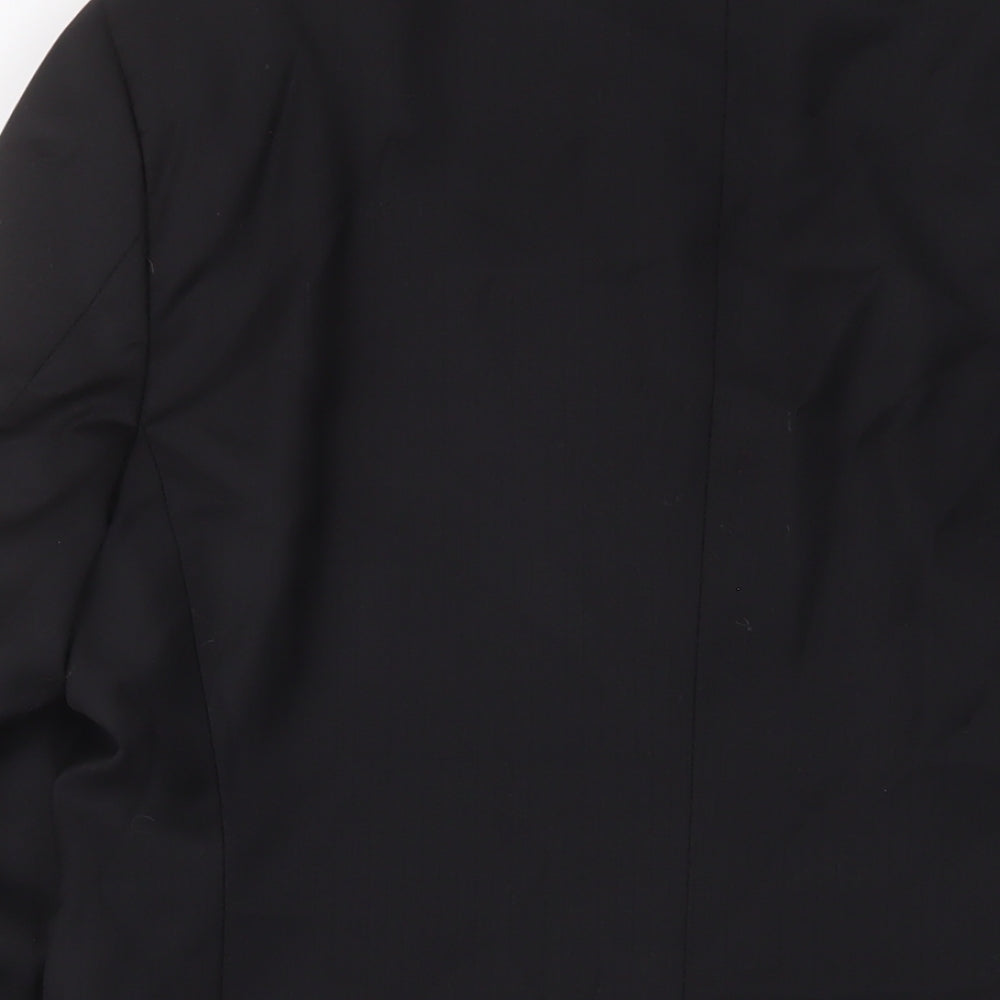 _urban Mens Black Wool Jacket Suit Jacket Size 40 Regular