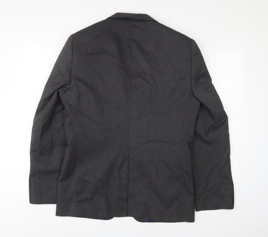 NEXT Mens Grey Polyester Jacket Suit Jacket Size 38 Regular