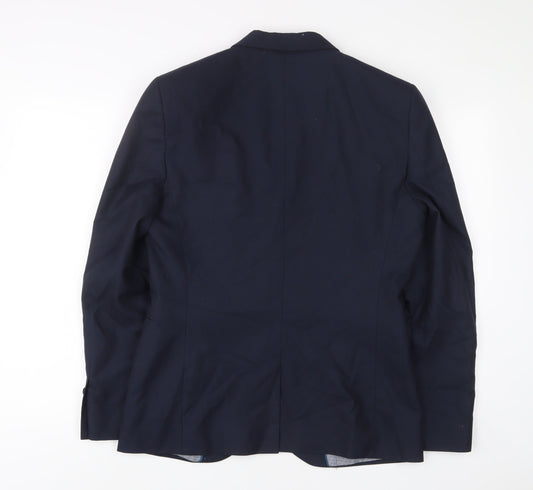 NEXT Mens Blue Polyester Jacket Suit Jacket Size 40 Regular