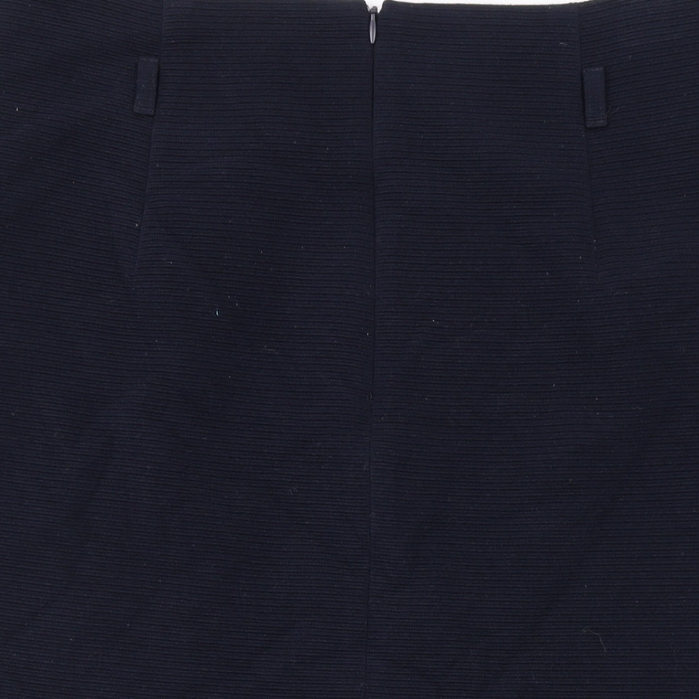 Gerry Weber Womens Blue Polyester Straight & Pencil Skirt Size 14 Zip