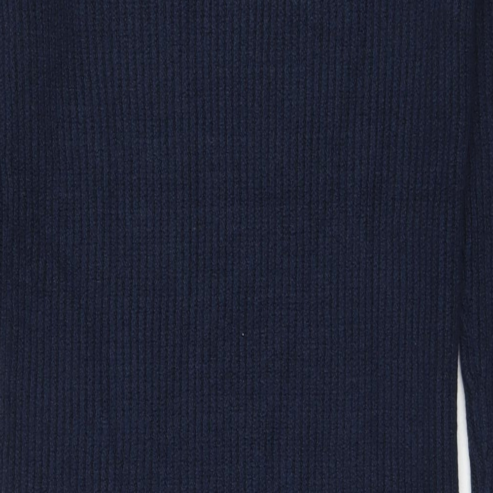Marks and Spencer Womens Blue Polyester Jumper Dress Size XS Round Neck Pullover