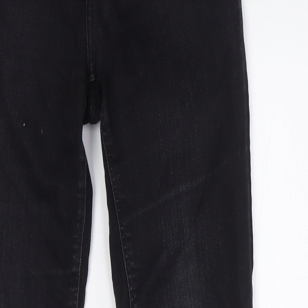 Lee Mens Black Cotton Skinny Jeans Size 27 in L30 in Regular Zip