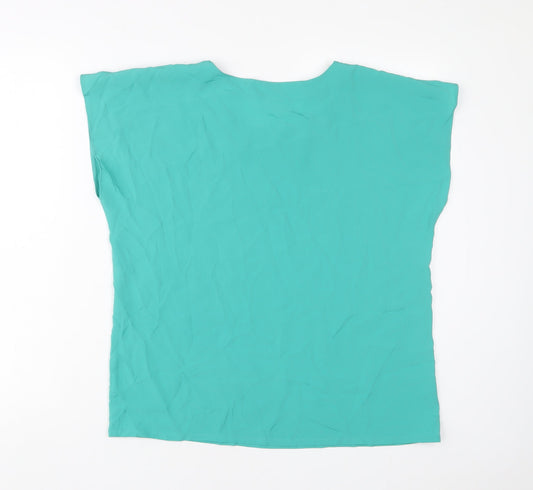 Womens UK Size 12 Pallo Paita Oy Blue Polyester T-Shirt