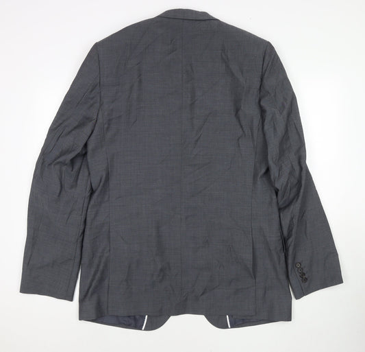 Marks and Spencer Mens Grey Wool Jacket Suit Jacket Size 42 Regular