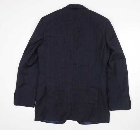 Marks and Spencer Mens Blue Polyester Jacket Suit Jacket Size 40 Regular