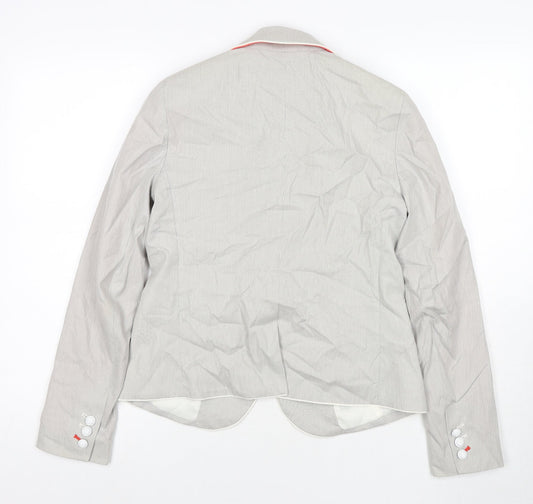 Gap Womens Grey Jacket Blazer Size 6 Button