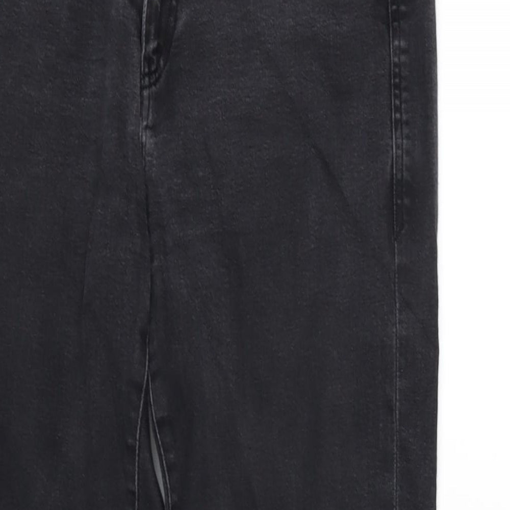 Baukjen Mens Grey Cotton Blend Straight Jeans Size 29 in L26 in Regular Zip