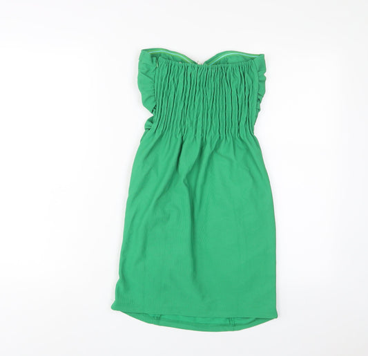 Little Love Womens Green Polyester A-Line Size M Sweetheart Zip