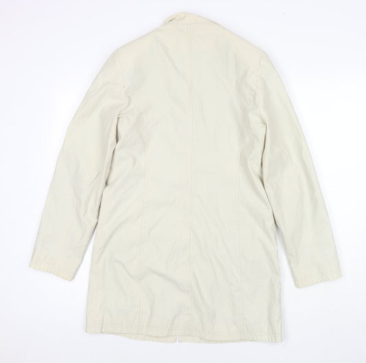 NuAge Womens Beige Jacket Coat Size 10 Zip