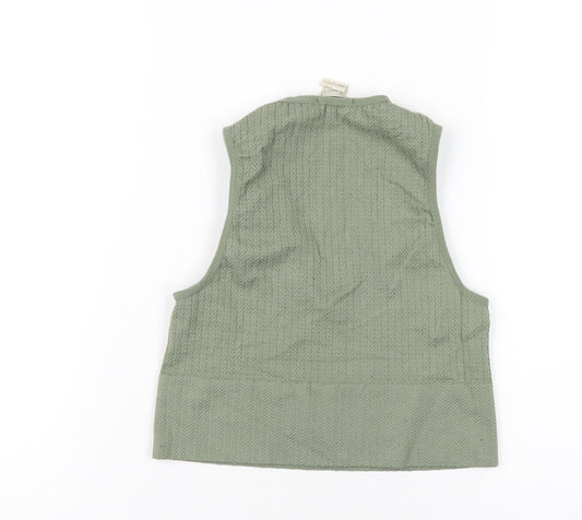 Womens UK Size M Stradivarius Green Nylon Tank