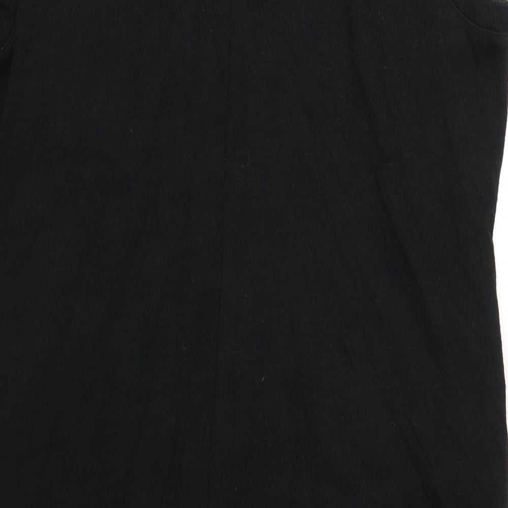 Gap Womens Black Polyester Bodycon Size XL Round Neck Pullover