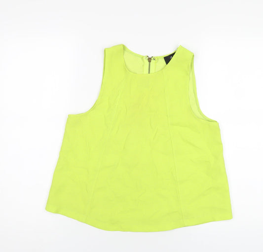 Womens UK Size 12 AX Paris Green Polyester T-Shirt