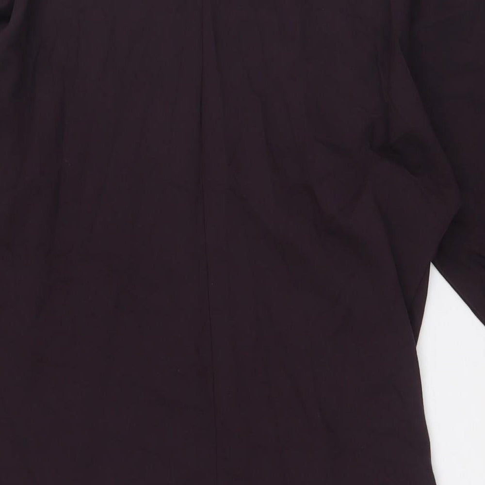 The White Company Womens Brown Viscose A-Line Size 10 Round Neck - Cold Shoulder