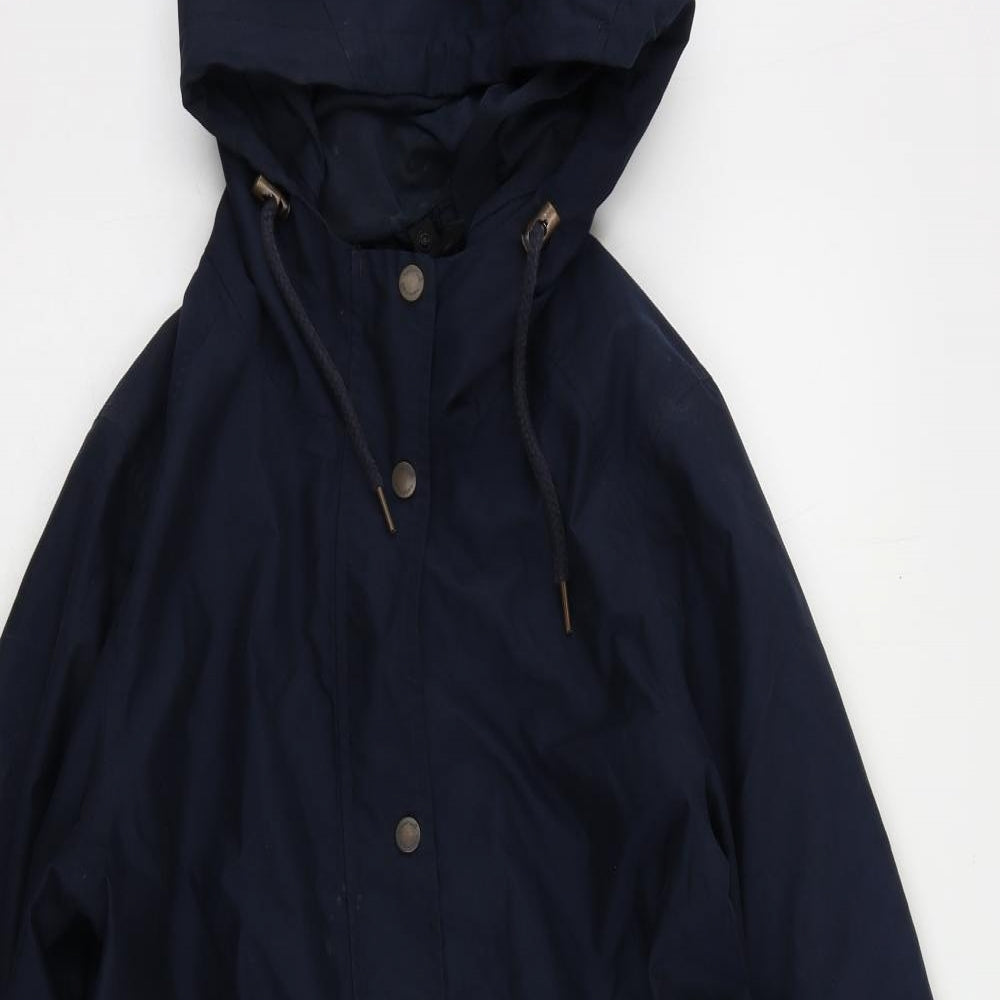 Timberland Womens Blue Jacket Size M Zip - Vintage Hooded