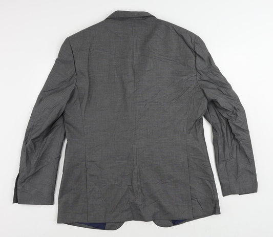 Marks and Spencer Mens Grey Wool Jacket Suit Jacket Size 41 Regular