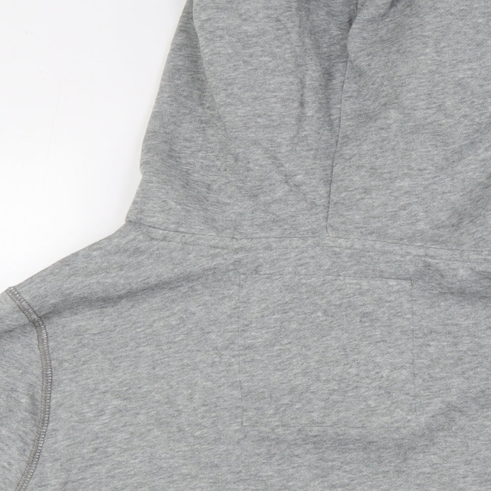 Holistia Mens Grey Cotton Pullover Hoodie Size M