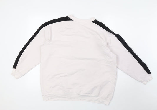 Wawa Womens Pink Cotton Pullover Sweatshirt Size 16 - V Neck