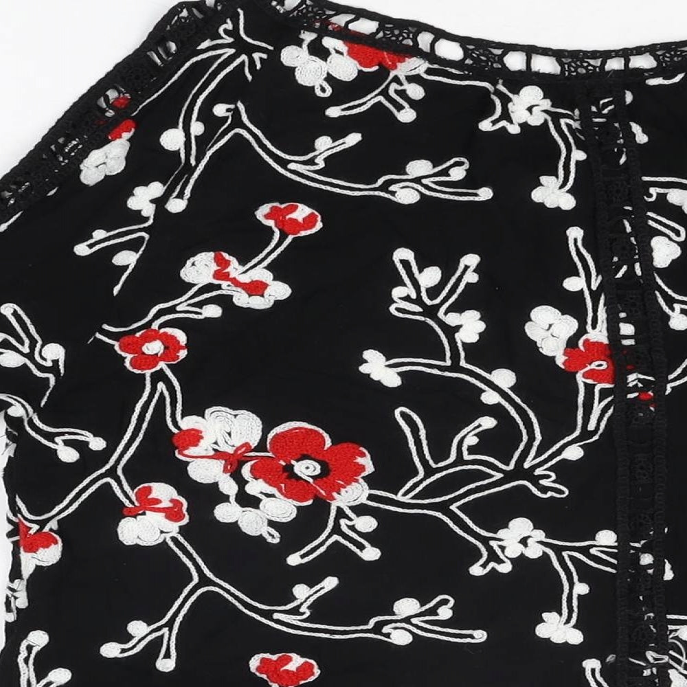 Womens UK Size L Klass Black Acrylic T-Shirt