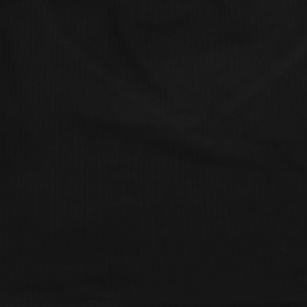 Cider Womens Black Polyester Cropped T-Shirt Size XL V-Neck - Ribbed