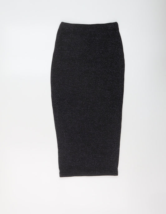 Ah Polly Womens Black Polyester Bandage Skirt Size 23 in