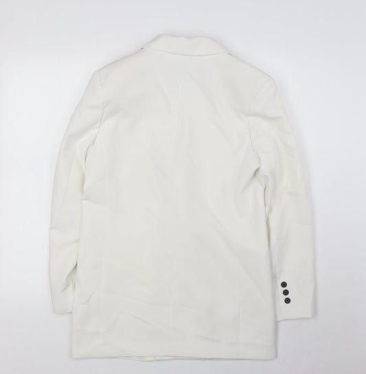 Stradivarius Womens Ivory Jacket Blazer Size XS Button