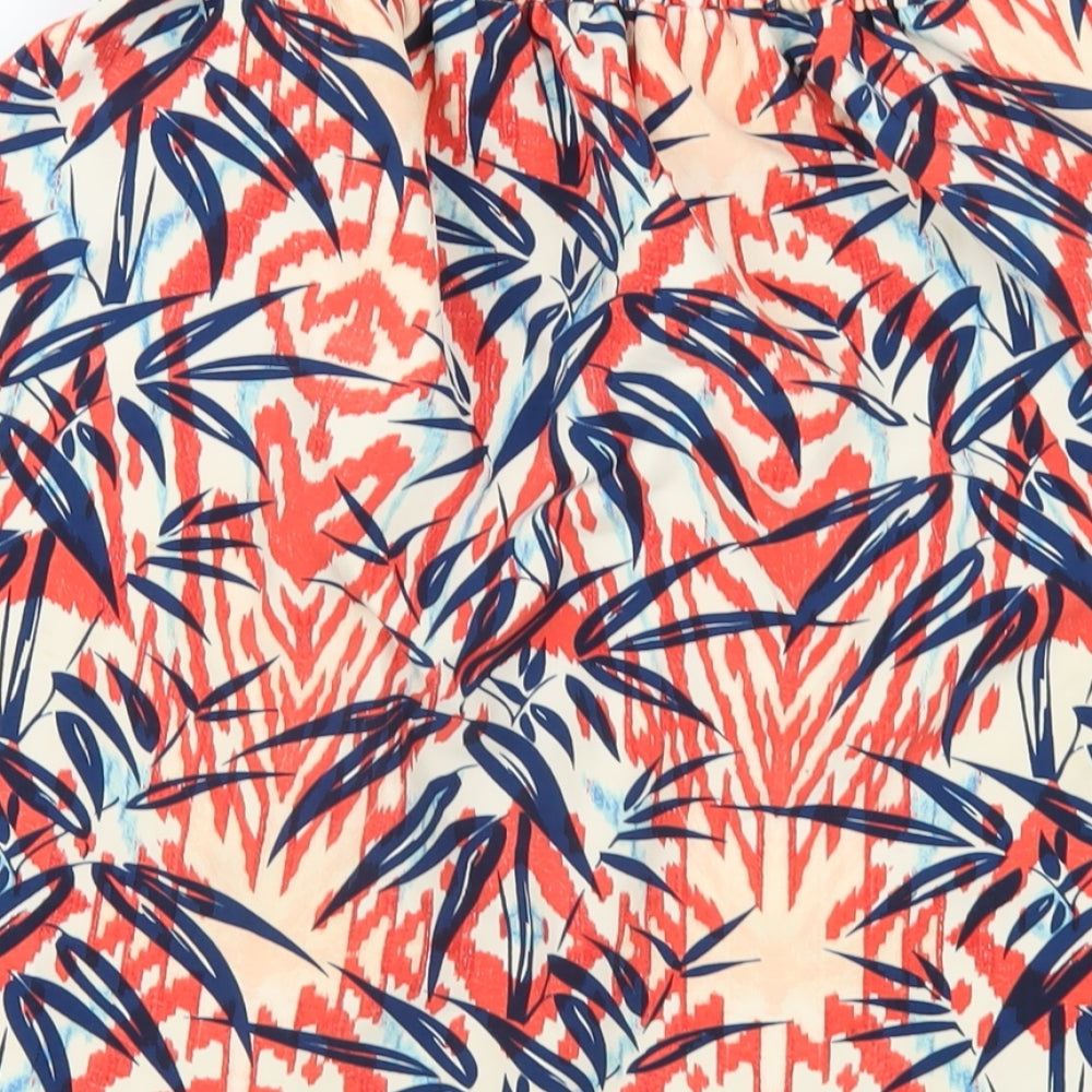 Zara Womens Multicoloured Geometric Polyester A-Line Skirt Size XS