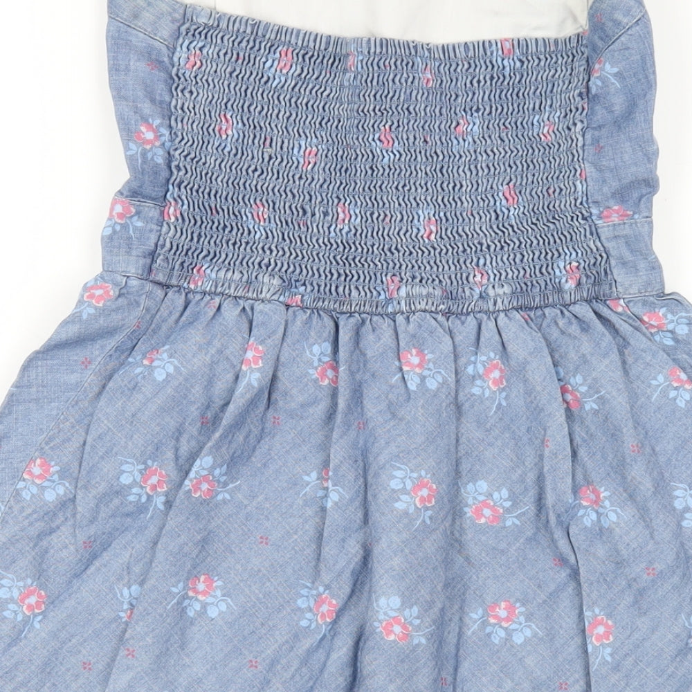 Hollister Womens Blue Cotton A-Line Size S Square Neck Pullover