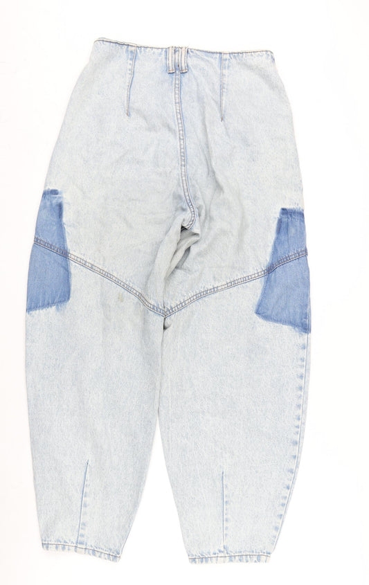 Berkshire Womens Blue Cotton Tapered Jeans Size 8 L27 in Regular Zip