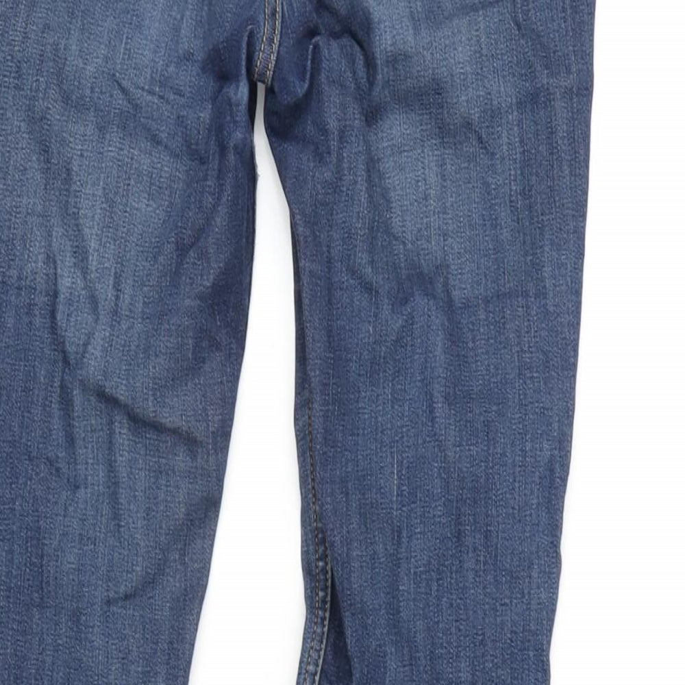 Hollister Mens Blue Cotton Blend Skinny Jeans Size 27 in L29 in Regular Zip