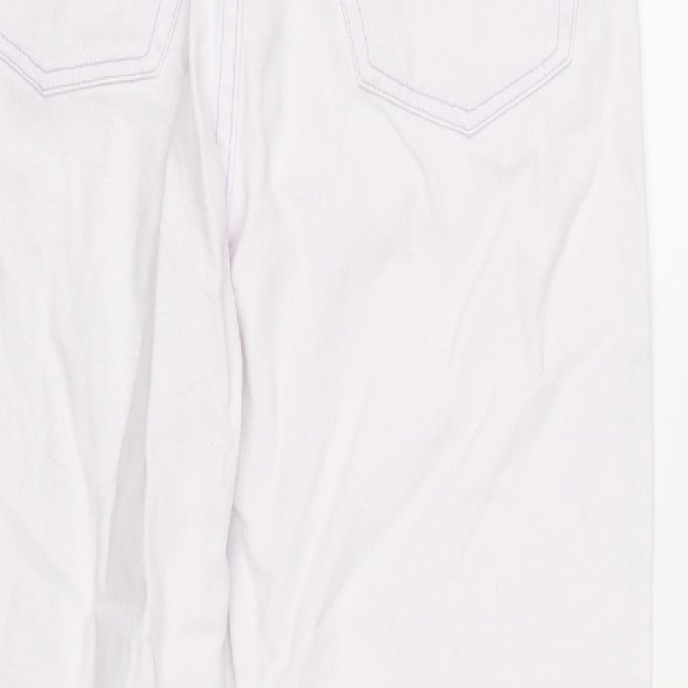 Brand and care label for Mackays Pink Cotton Straight Jeans, size 12, 27-inch leg Regular Zip