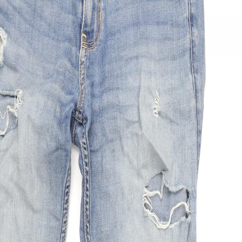 Hollister Womens Blue Cotton Blend Skinny Jeans Size 27 in L26.5 in Regular Zip