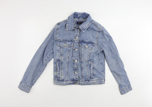 Marks & Spencer Womens Blue Jacket Size 10 Button