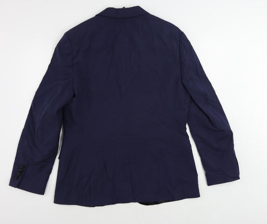 ASOS Mens Blue Polyester Tuxedo Suit Jacket Size 42 Regular